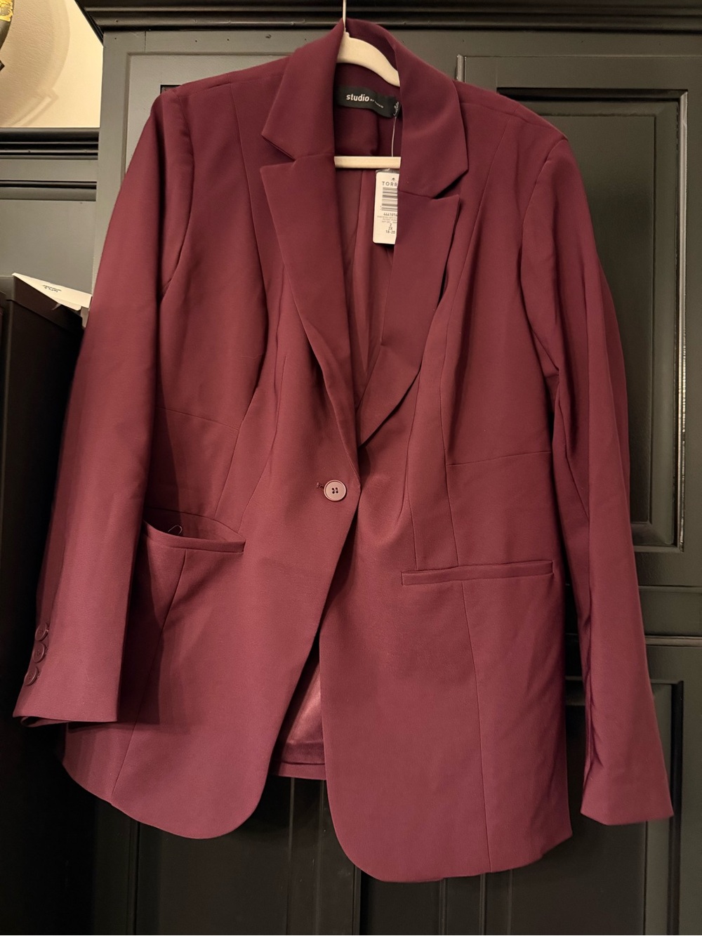 Studio by Torrid Burgundy Blazer Jacket size 18-20